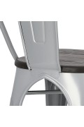 Krzesło Paris Wood szare sosna szczot. - d2design